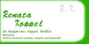 renata koppel business card